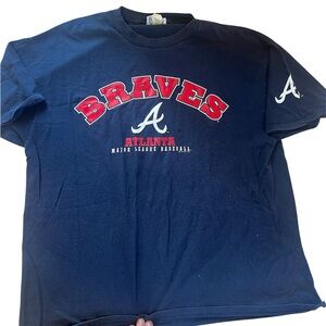 CSA Atlanta Braves Short Sleeve T-Shirt Men's Size XL Blue 1998 baseball